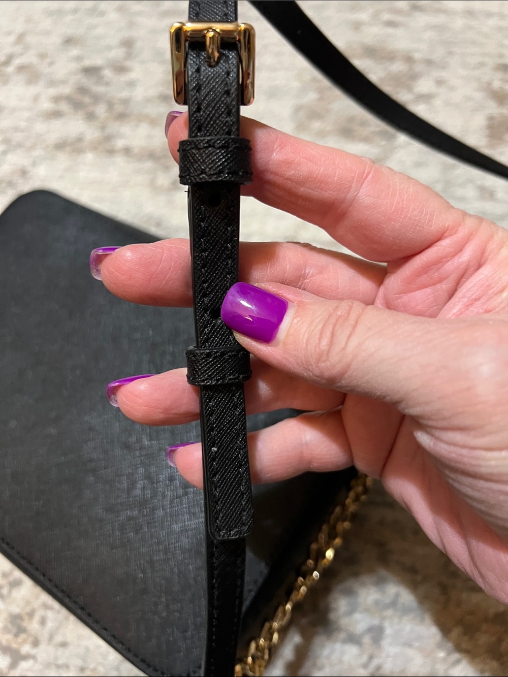 Michael Kors Black Crossbody with Gold Hardware - Picture 6 of 10